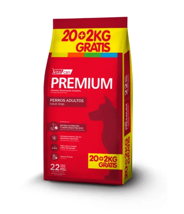 Vital Can Premium Perro Adulto 20+2 Kg Gratis. (22 Kg)