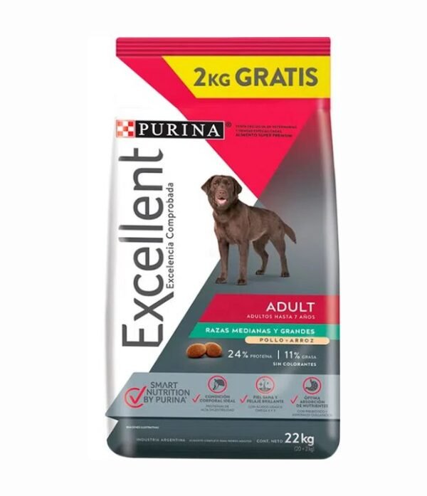 excellent-perro-adulto-bonus Excellent Perro Adulto Razas Medianas y Grandes 20+3 Kg Gratis (22 Kg)