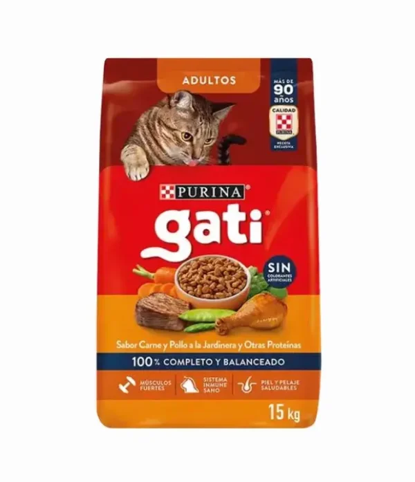gati-carne-pollo Gati Gato Adulto sabor Carne y Pollo 15 Kg