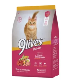 9 Lives Gato Adulto de Carnes Seleccionadas x 15 Kg