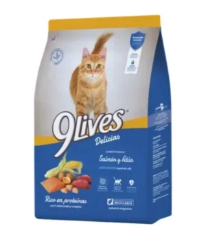 9 Lives Gato Adulto de Salmón y Atún x 15 Kg