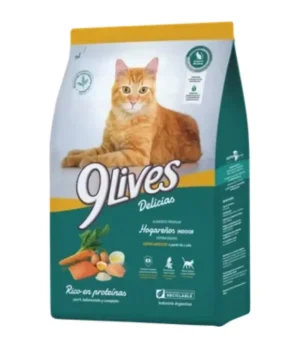 9 Lives Gato Adulto Hogareños/Indoor -Esterilizados x 15 Kg