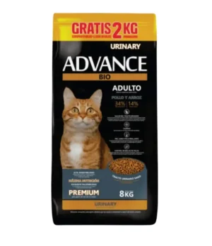 Advance Bio Gato Adulto Sabor Pollo y Arroz Urinary x 10 Kg (8+2 Kg Gratis)