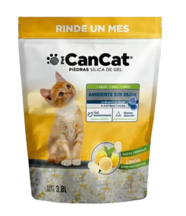 cancat-silica-limon Piedras Sanitarias Cancat Silica de Gel Limon x 3,8 L