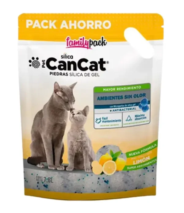 cancat-silica-limon-ahorro Piedras Sanitarias Cancat Silica de Gel Limon x 7,6 L (Pack Ahorro)
