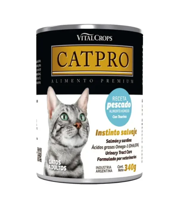 catpro-lata-pescado Catpro Alimento Húmedo Para Gatos Lata x 340gr Sabor Pescado