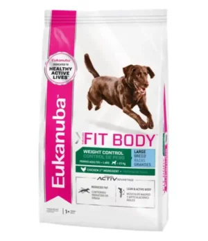 euka-dog-large-fit Eukanuba Perro Adulto Fit Body Raza Grande x 15 Kg
