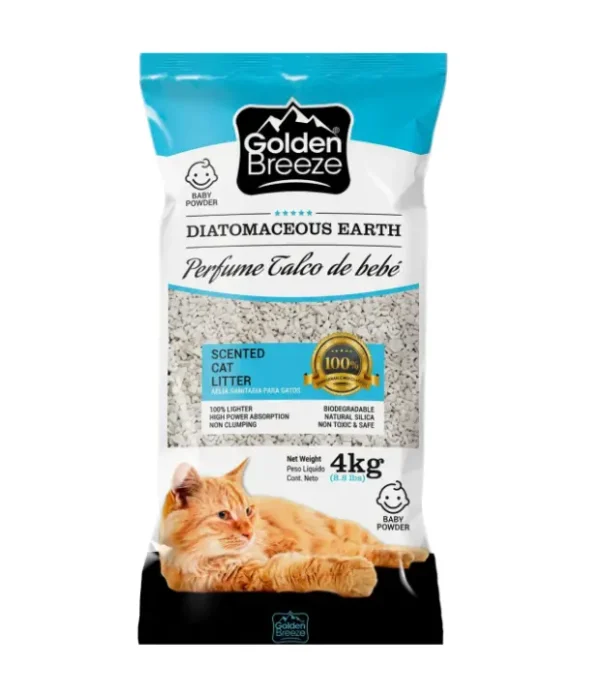 Piedras Sanitarias Golden Breeze Talco Bebe x 4 Kg