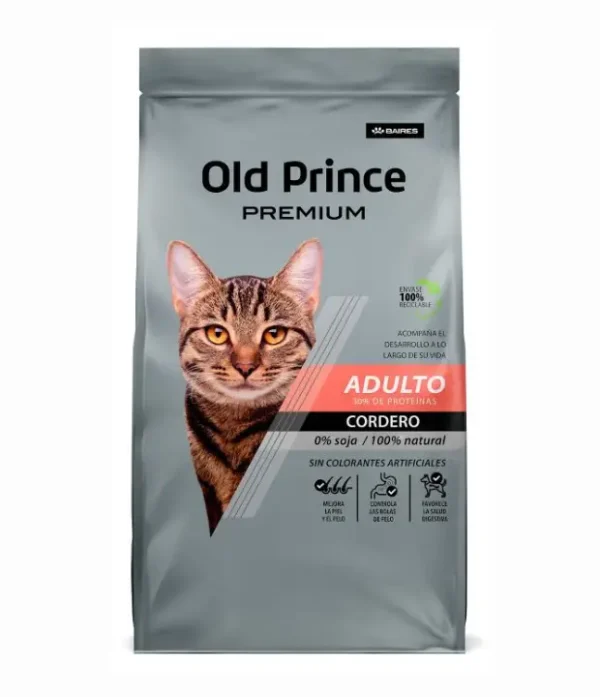 old-prince-premium-gato-cordero Old Prince Premium Gato Adulto Cordero x 7,5 Kg