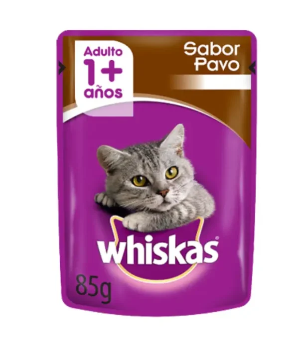 Pouch Whiskas Sabor Pavo En Salsa x 85 Grs Adulto