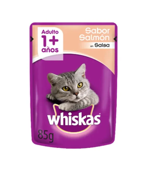 Pouch Whiskas Sabor Salmon En Salsa x 85 Grs Adulto
