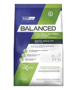 Vital Can Balanced Gato Adulto  Castrado -Control Peso x 2 Kg