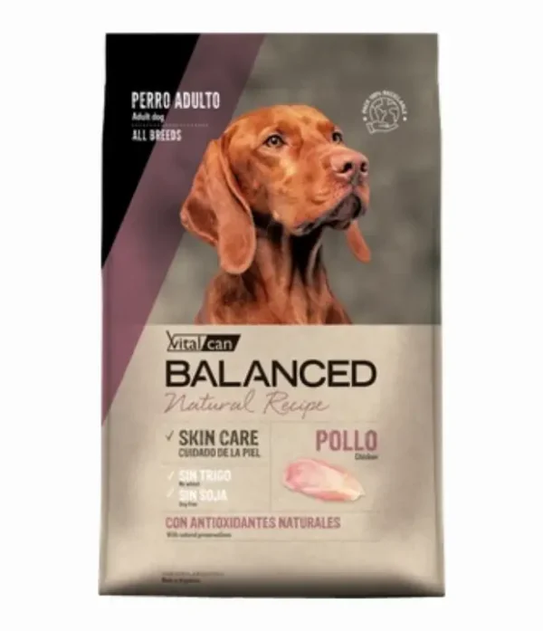 Vitalcan Balanced Natural Recipe Perro Adulto Pollo x 15 kg