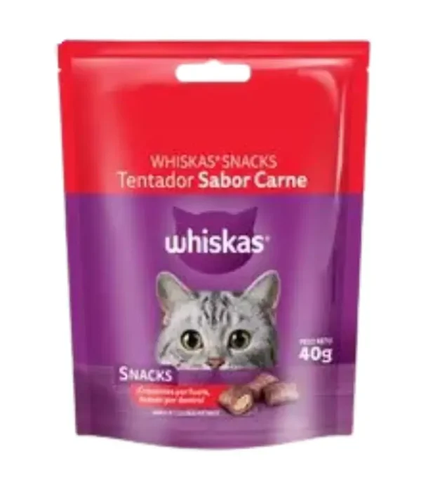 Whiskas Snack Delicioso Sabor Carne x 40 Grs