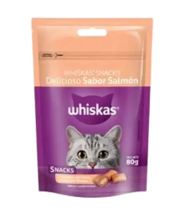 Whiskas Snack Delicioso Sabor Salmon x 80 Grs