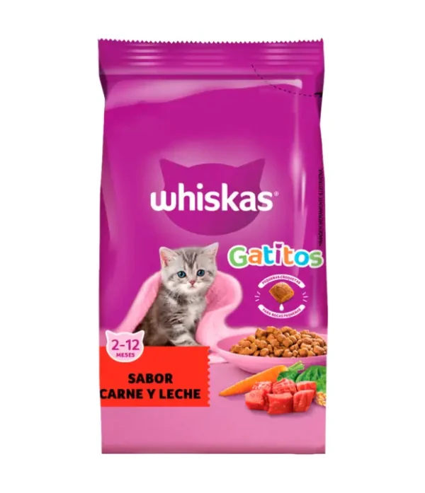 Whiskas Gatitos/Kitten Sabor Carne y Leche x 10 Kg