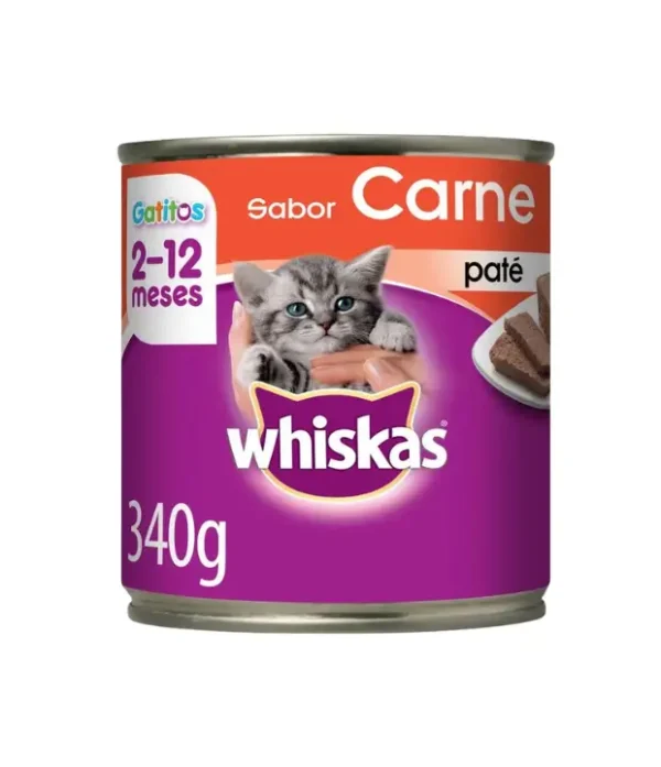 Whiskas Gatitos En Lata x 340 Grs Sabor Carne