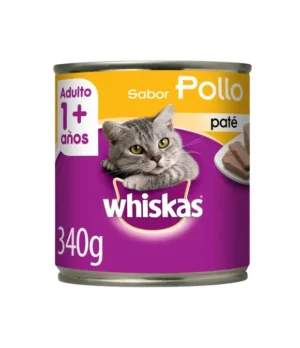 Whiskas En Lata Sabor Pollo x 340 Grs Adulto
