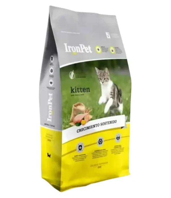 Iron Pet Gatitos - Kitten Crecimiento Sostenido x 7,5 Kg