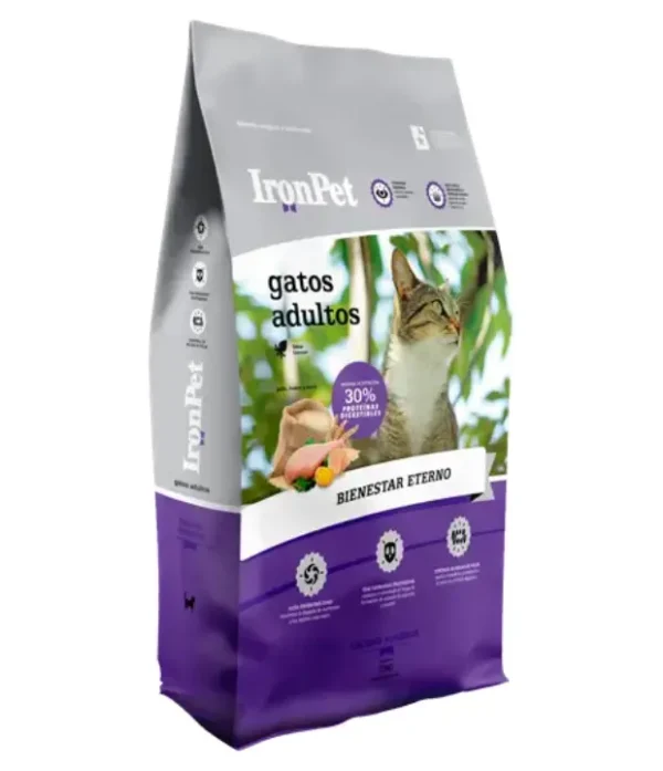 Iron Pet Gato Adulto Bienestar Eterno ( Calamar) x 3 Kg