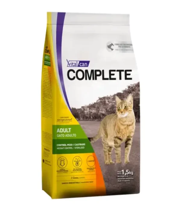 vital-cat-complete- control-peso Vital Can Complete Gato Adulto Castrado x 7,5 Kg