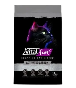 Vitalfun Arena Aglomerante Bentonita Carbon Activado x 12 Kg